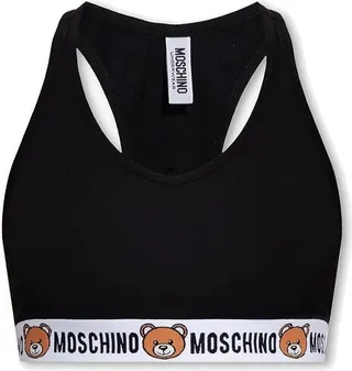 Moschino Teddy Bear Scoop Neck Sports Bra