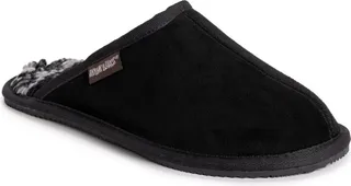 MUK LUKS Men's Dave Printed Berber Suede Scuff-Tan 10