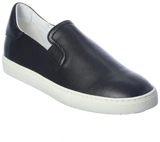 Stuart Weitzman Daryl Leather Slip-On Sneaker