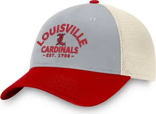 NCAA Louisville Cardinals Vouch Unstructured Trucker Soft Mesh Back Hat