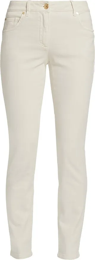 Garment-Dyed Skinny Pants