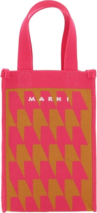 Marni Logo Detailed Strapped Tote Bag