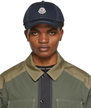 Moncler Navy Logo Cap
