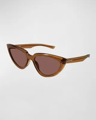 Monochrome Acetate Cat-Eye Sunglasses