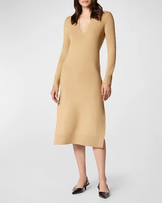 Magna Wool Knit Midi Dress