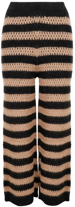 REDValentino Striped Straight Leg Pants