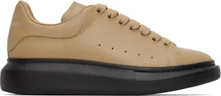 Alexander McQueen Beige & Black Oversized Sneakers