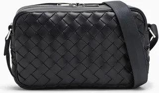 Space Blue Intrecciato Camera Bag