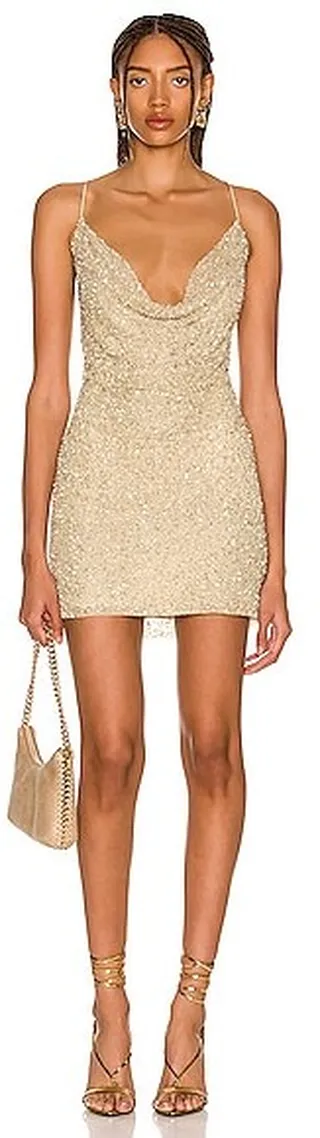 retrofete Mich Dress in Beige