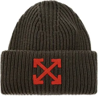 Off-White Arrows Logo Detailed Beanie