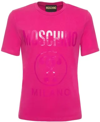 Logo print cotton jersey t-shirt