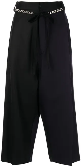 Cropped Wide-Leg Trousers