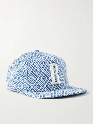 Logo-Embroidered Jacquard Trucker Cap