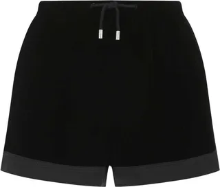 Saint Laurent Panelled Drawstring Mini Shorts
