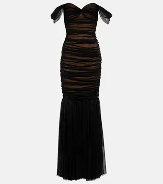 Walter off-shoulder gown