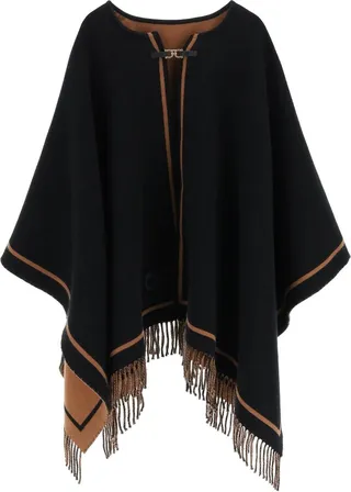Ferragamo Wool And Cashmere Cape