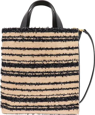 Marni Striped Pattern Tote Bag