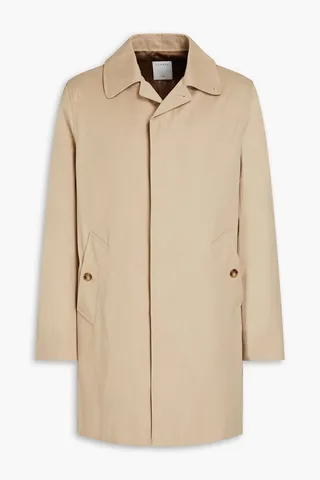 Cotton-gabardine coat