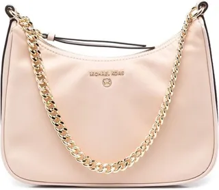 Beige Jet Set Tote Crossbody Bag With Logo In Leather Woman