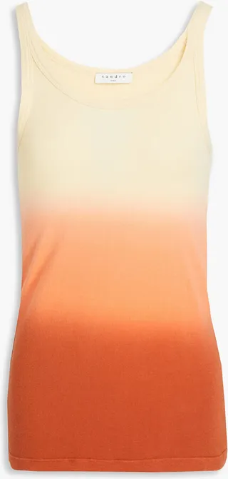 Elton dégradé cotton-jersey tank