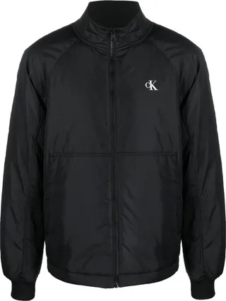 Logo-Print Bomber Jacket