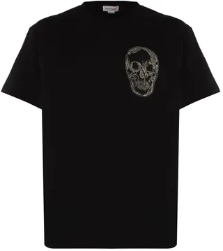 Alexander McQueen Skull Detailed Crewneck T-Shirt