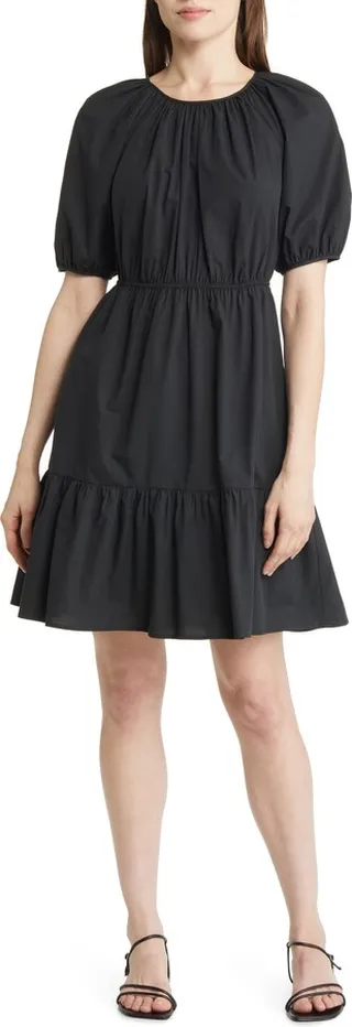 Khloe Puff Sleeve Tiered Dress