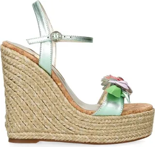 Sophia Webster Wildflower Espadrille Wedge Sandals 140