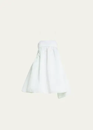 Stria Matelasse Bandeau Dress