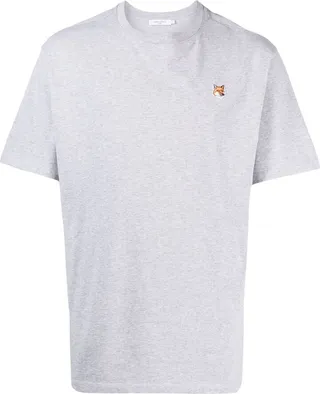 logo-patch cotton T-shirt
