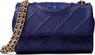 Tory Burch Small Fleming Soft Convertible Shoulder Bag (Navy Day) Handbags