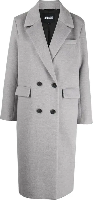 Buttoned-Up Double-Breasted Coat
