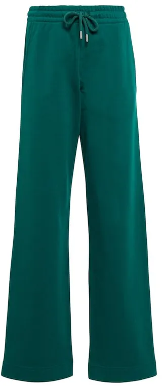 High-rise cotton jersey sweatpants