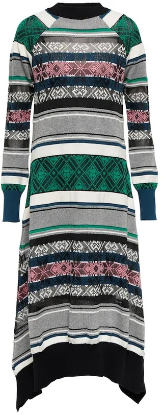 Jacquard cotton-blend midi dress
