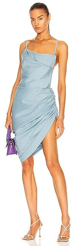 JACQUEMUS La Robe Saudade in Baby Blue