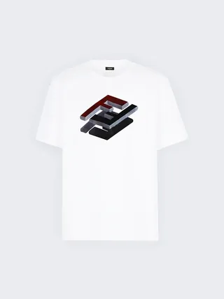 3D Embroidery T-Shirt White