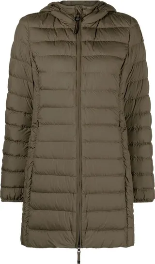 Zip-Up Hooded Puffer Coat