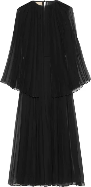 Silk Pleated Dress