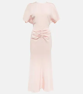 Crepe maxi dress