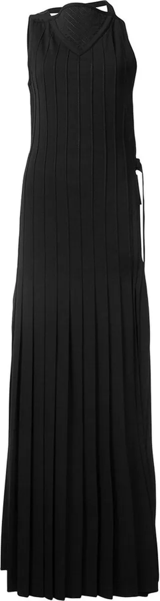 Pleated Plastron Gown