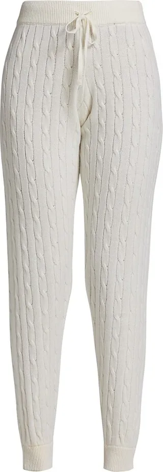 Cable Sweater Joggers