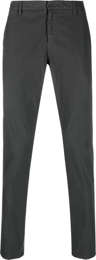 Pressed-Crease Slim-Cut Trousers