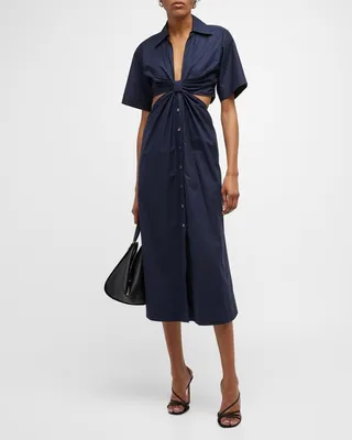 Georgia Cutout Shirtdress