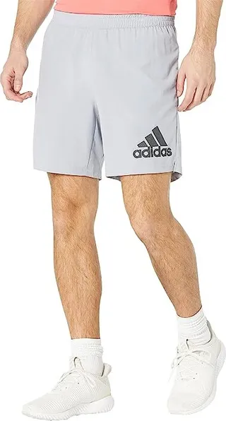 adidas Run It 7 Shorts (Halo Silver) Men's Clothing