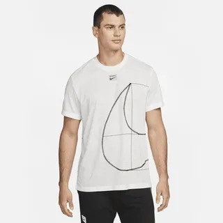 Nike Men's Dri-FIT Q5 Short-Sleeve Fitness Top in White
