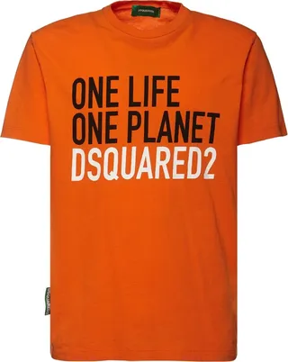 OLOP Cool printed cotton jersey t-shirt