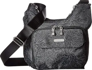 Baggallini Criss Cross Bagg (Midnight Blossom) Cross Body Handbags