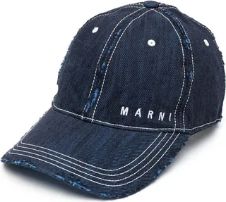 Distressed Denim Cap