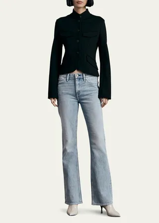Peyton Mid-Rise Bootcut Jeans