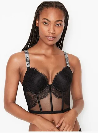 Shine Strap Push-Up Bra Top